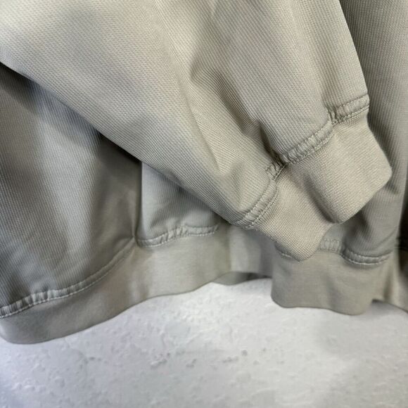 George Golf Pullover Mens XXL Long Sleeve V-Neck Wind Breaker Pockets Tan - Picture 5 of 9